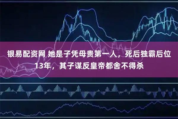 银易配资网 她是子凭母贵第一人，死后独霸后位13年，其子谋反皇帝都舍不得杀